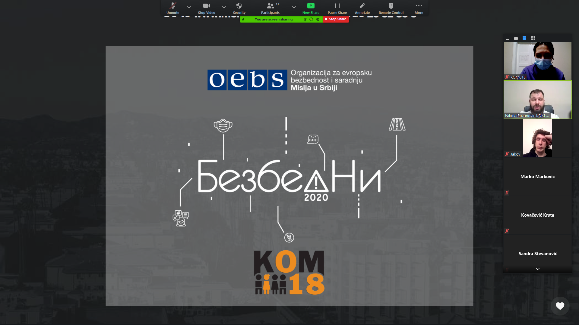 Peer workshops – BezbedNi 2020