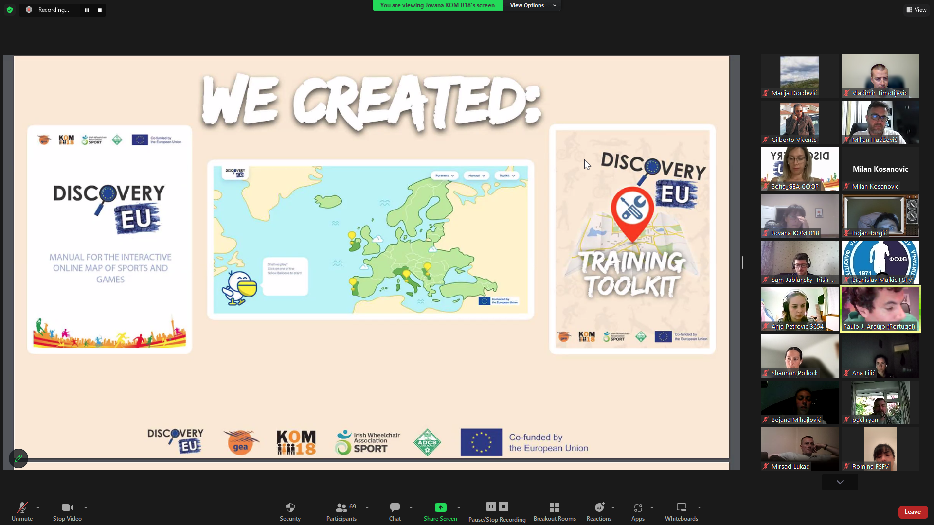 European Online Seminar – Discovery EU
