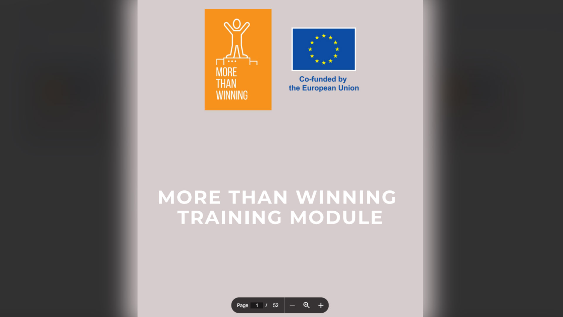 More Than Winning – Training Module